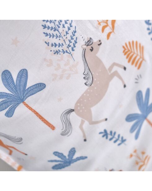Parure housse de couette Happy Licorne multicolore