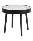 Table horloge silencieuse marron/noir - 50x43.5x50 cm