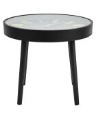 Table horloge silencieuse marron/noir - 50x43.5x50 cm