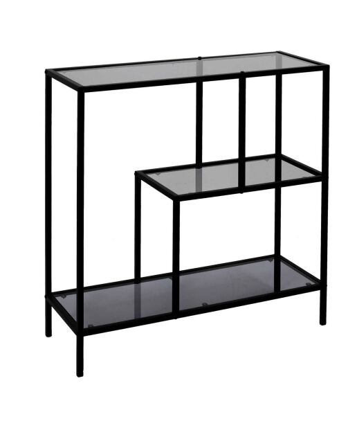 Etagère Edison noire - 80x79.5x30 cm
