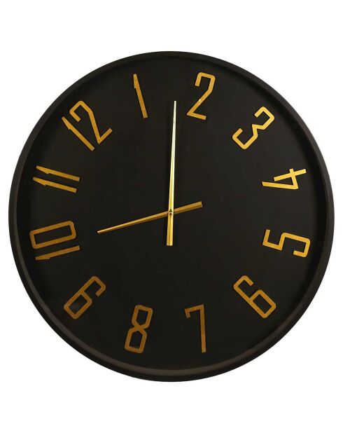 Table horloge Lounge noire - 70x50x70 cm