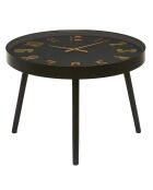 Table horloge Lounge noire - 70x50x70 cm