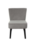 Fauteuil crapeau Giulia gris - 55x76x63 cm