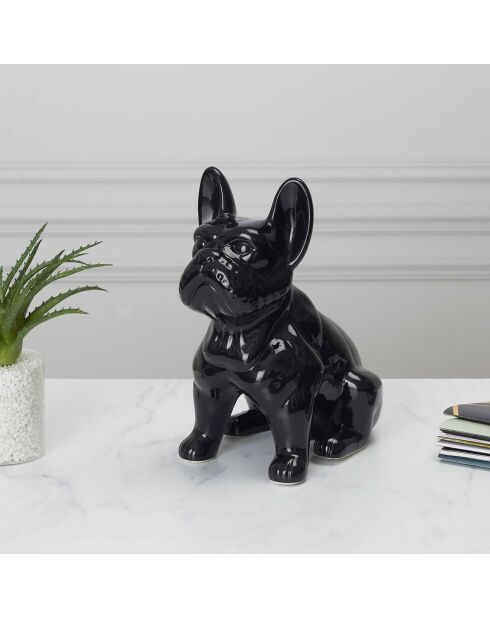 Bulldog noir - 28x30x16 cm