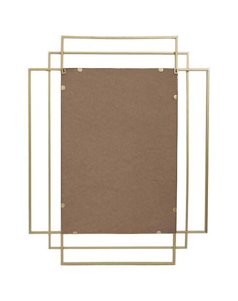 Miroir art déco doré - 73x93x5 cm