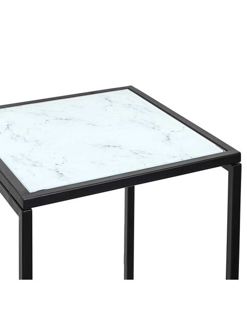 2 Sellettes Felicity blanc/noir