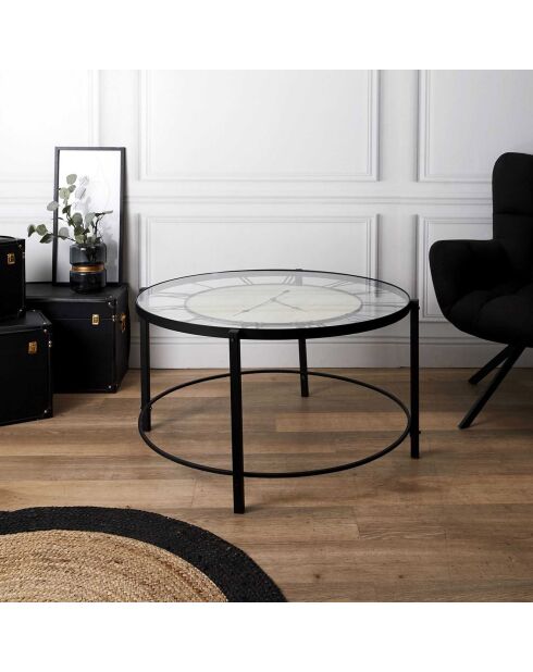Table horlorge noire - 90x50x90 cm