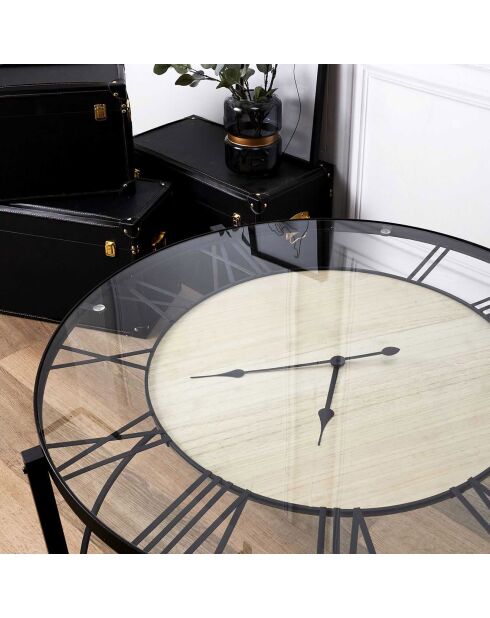 Table horlorge noire - 90x50x90 cm