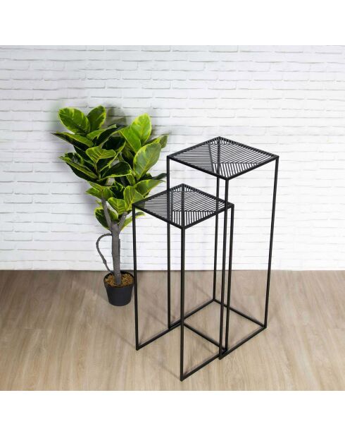 2 Sellettes gigognes Riga noires