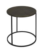 2 Tables gigognes martelé Mirage noir/doré