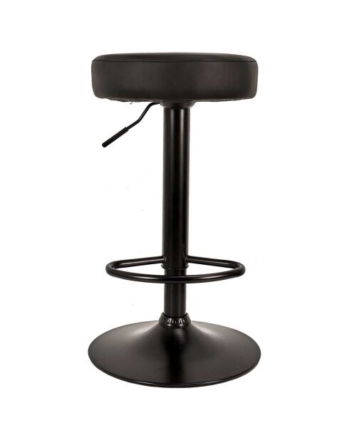 2 Tabourets de bar réglables Mumford noirs - 36x63.5x36 cm
