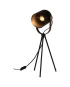 Lampe à poser indus noire - 20x46x20 cm
