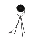 Lampe à poser indus noire - 20x46x20 cm