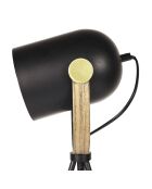 Lampe à poser indus noire - 20x46x20 cm