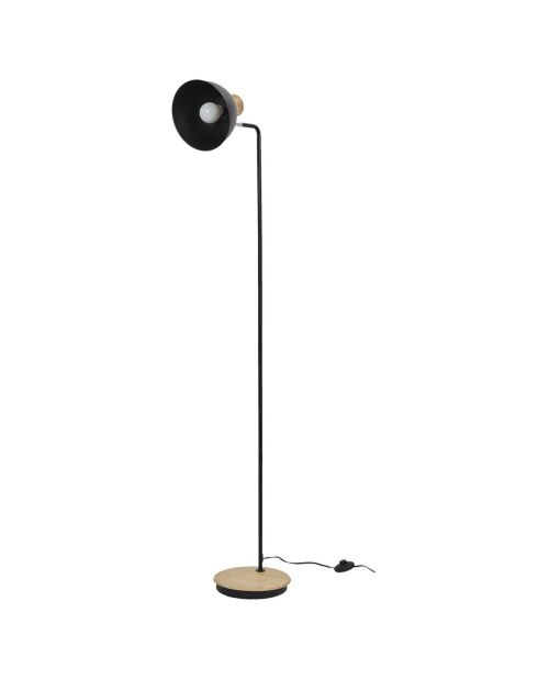Lampadaire en métal noir - 34x145x24 cm