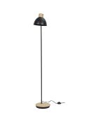 Lampadaire en métal noir - 34x145x24 cm