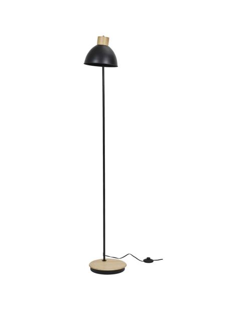Lampadaire en métal noir - 34x145x24 cm