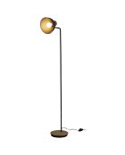 Lampadaire en métal noir - 34x145x24 cm