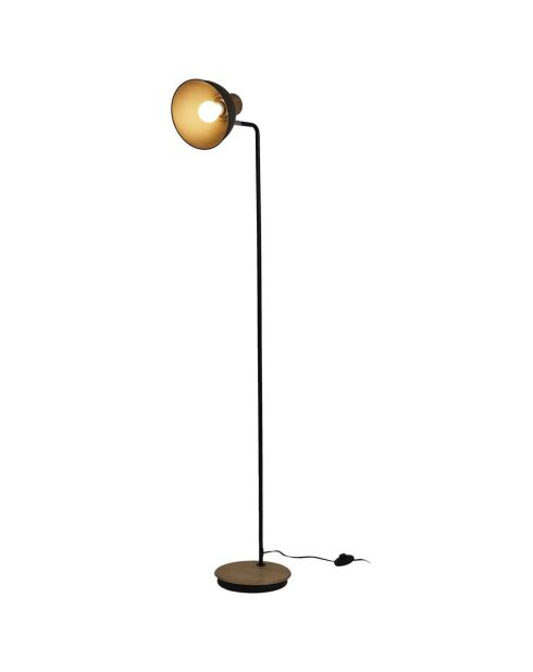 Lampadaire en métal noir - 34x145x24 cm