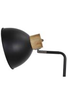 Lampadaire en métal noir - 34x145x24 cm