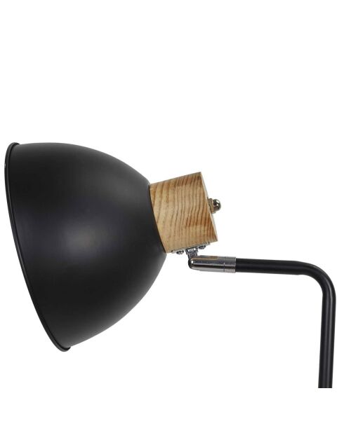 Lampadaire en métal noir - 34x145x24 cm