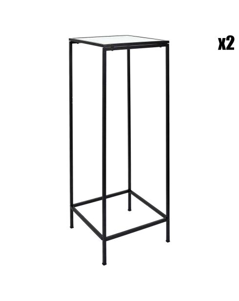 2 Sellettes Felicity blanc/noir