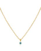 Collier Eye pendant en Laiton doré