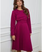 Robe longue Coline prune