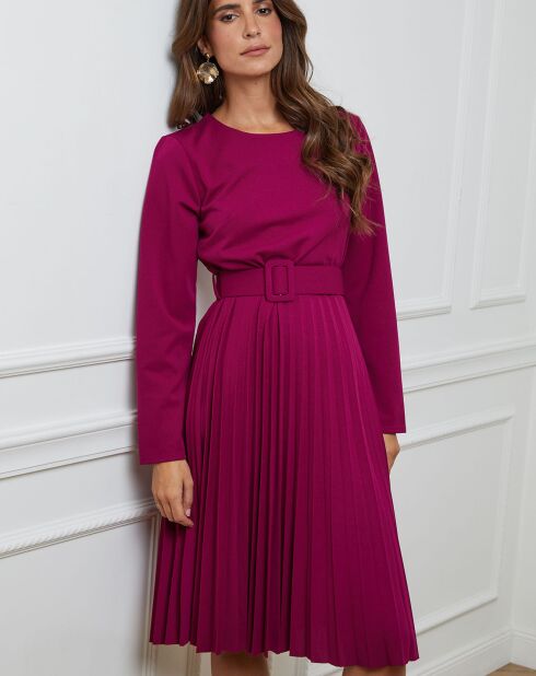 Robe longue Coline prune