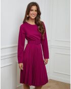Robe longue Coline prune