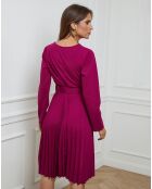 Robe longue Coline prune