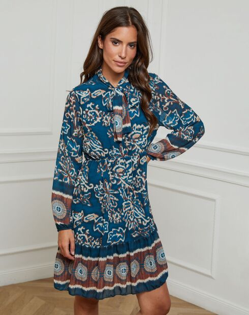 Robe imprimée mi-longue Charlie canard
