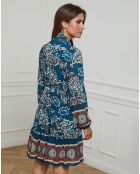 Robe imprimée mi-longue Charlie canard