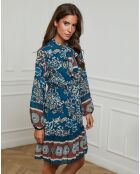 Robe imprimée mi-longue Charlie canard