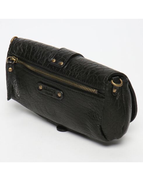 Beauty zwarte schoudertas van lamsleer - 22x11x3 cm