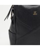 Sac à dos en Cuir Izia noir - 25x35x14 cm