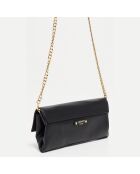 Sac bandoulière en Cuir de Vachette Gala noir - 26.5x14 cm