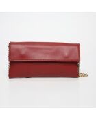 Sac bandoulière en Cuir de Vachette Gala rouge - 26.5x14 cm