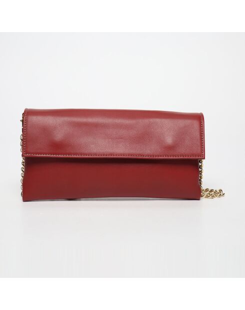 Sac bandoulière en Cuir de Vachette Gala rouge - 26.5x14 cm
