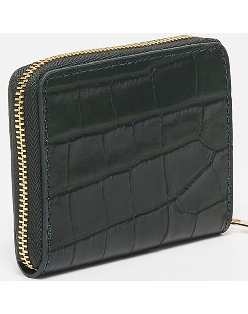 Compagno Mini Waly in pelle verde - 12x10 cm