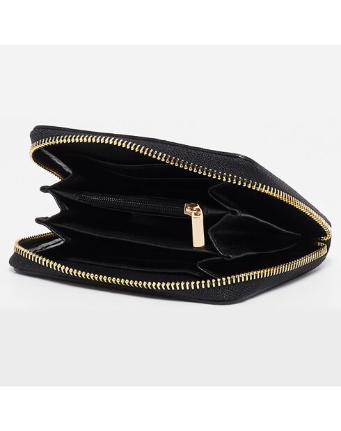 Compagno Mini Waly in pelle nera - 12x10 cm