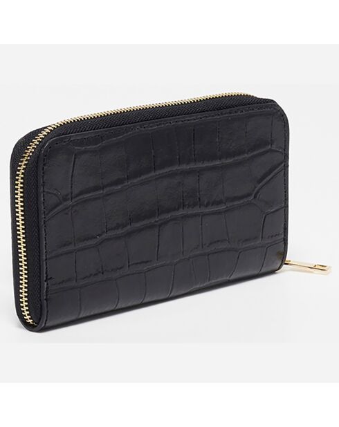 Waly Begleiter aus Leder, 19,5 x 11 x 2 cm, Schwarz