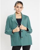 Blazer droit en Laine mélangée Cléo Oversize vert