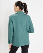 Blazer droit en Laine mélangée Cléo Oversize vert