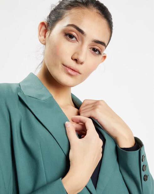 Blazer droit en Laine mélangée Cléo Oversize vert