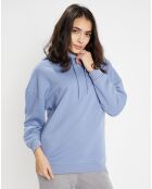 Sweat à capuche en Coton Bio Bahut bleu moyen