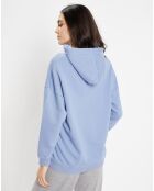 Sweat à capuche en Coton Bio Bahut bleu moyen