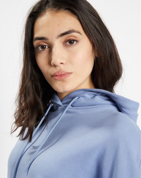 Sweat à capuche en Coton Bio Bahut bleu moyen