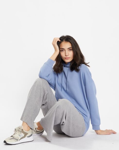 Sweat à capuche en Coton Bio Bahut bleu moyen