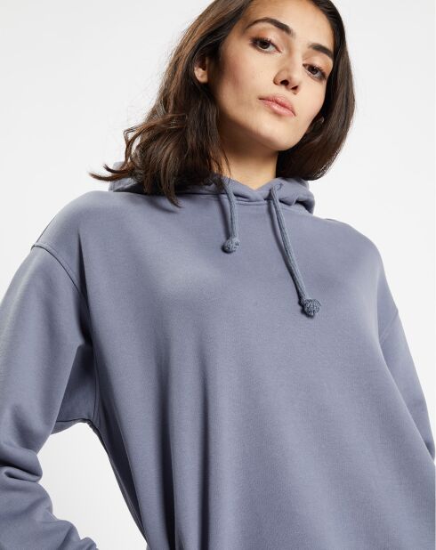 Sweat Oversize en Coton biologique Bahut bleu grisé